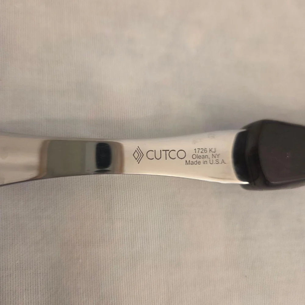CUTCO Silver & Dark Brown Serving Fork 11